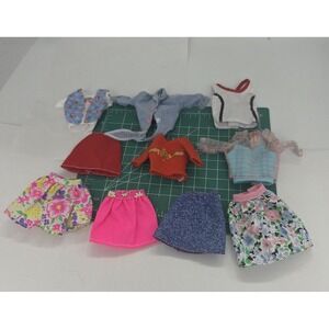 Lot 10 Barbie Doll Brand Clothes Blouses Skirts Vintage 80s-90s